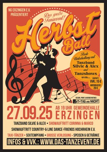 Tickets für Herbst Ball - Das Tanzevent! am 27.09.2025 - Karten kaufen